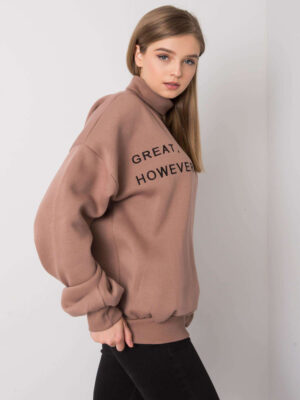 Ватирана oversize блуза Kelly кафява Ватирана oversize блуза Kelly кафява