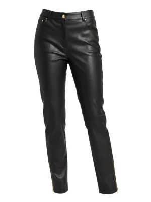 black-pants-kendallkylie-front черен-кожен-панталон-kendall-kylie