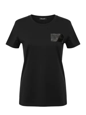 Черна дамска тениска Kendall + Kylie