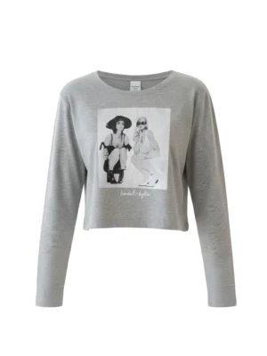 siva-damska-bluza-foto-print-kendall-kylie