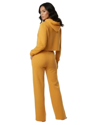 Къс дамски суитшърт Kendall + Kylie с лого