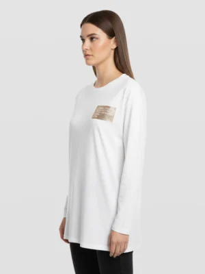 damska-biala-bluza-zlatista-emblema-kendall-kylie