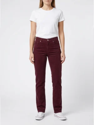 Дамски дънки в цвят бордо Slim Fit - Cheap Monday
