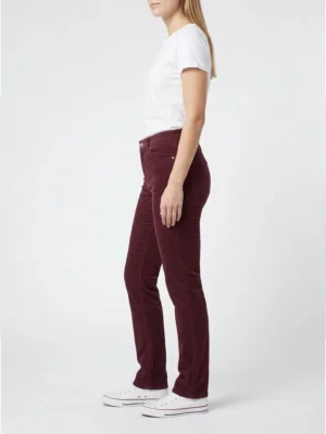 Дамски дънки в цвят бордо Slim Fit - Cheap Monday