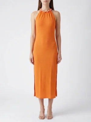 Дълга оранжева рокля – Zet Fashion