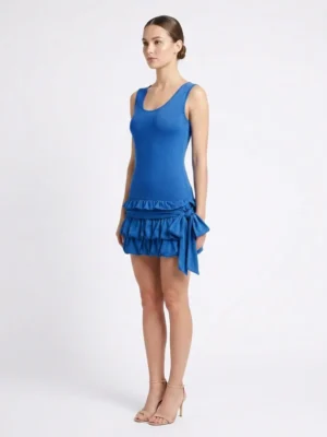 Мини синя рокля Seashell